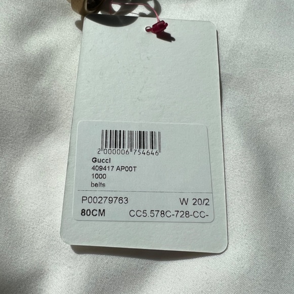 Gucci Leather Belt With Double G buckle - Thin